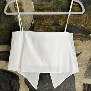 Cara Cara Lizzie Split-Back Crop Top